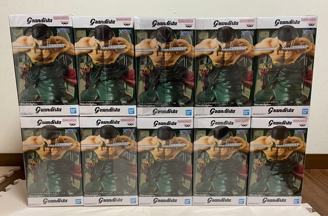 grandistaワンピースゾロフィギュア10箱まとめ売り FIG]ロロノア・ゾロ ワンピース Grandista-RORONOA ZORO- ONE PIECE