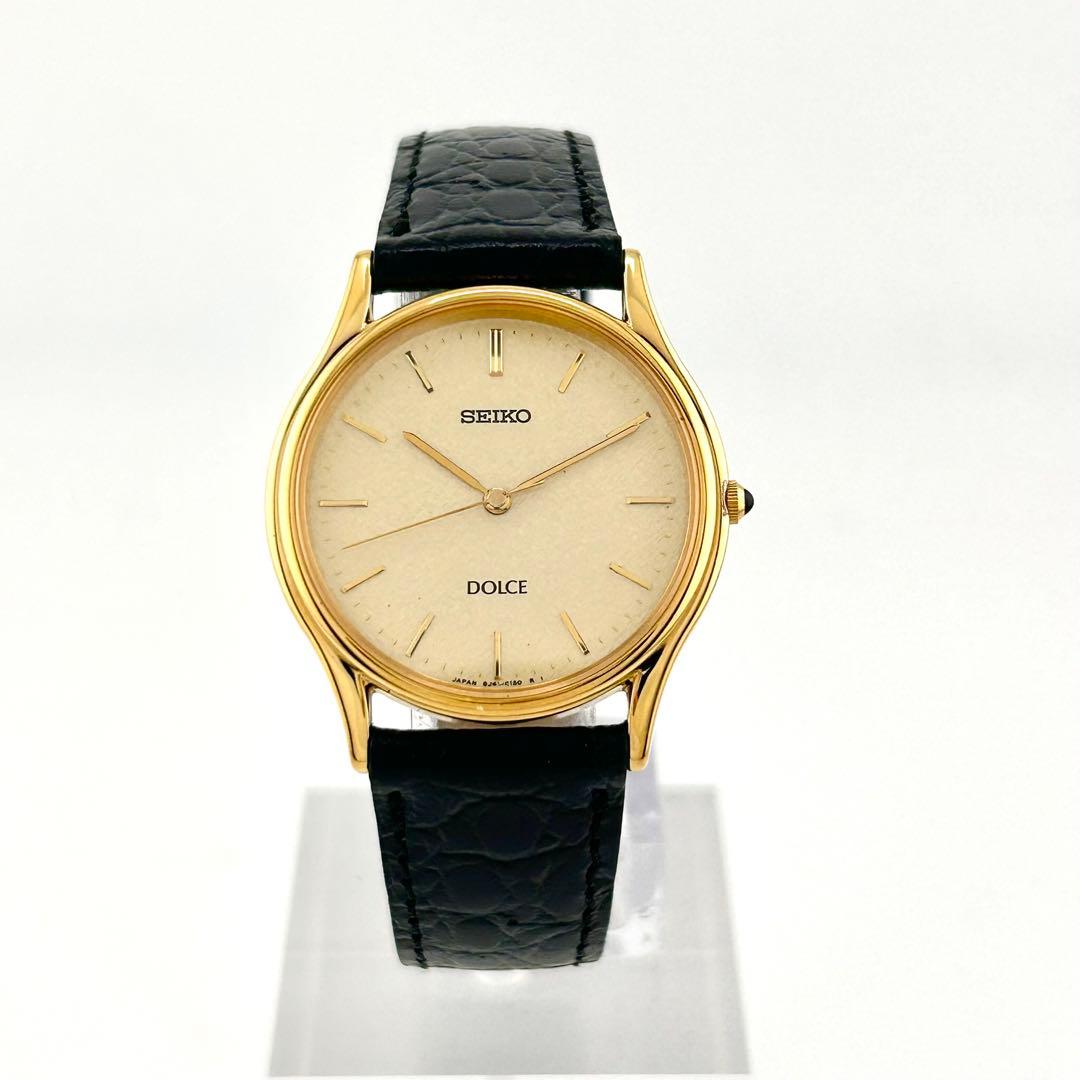 美品 稼働品】セイコー ドルチェ クォーツ 腕時計 8J41-6100 - メルカリ