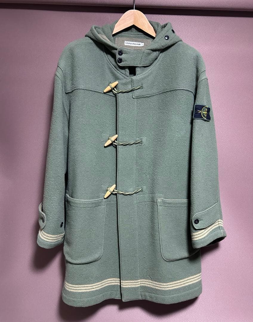 【希少カラー】89aw STONE  モンゴメリーコート カーキ 1980s STONE ISLAND Vergine Wool Montgomery Jacket | 'bout