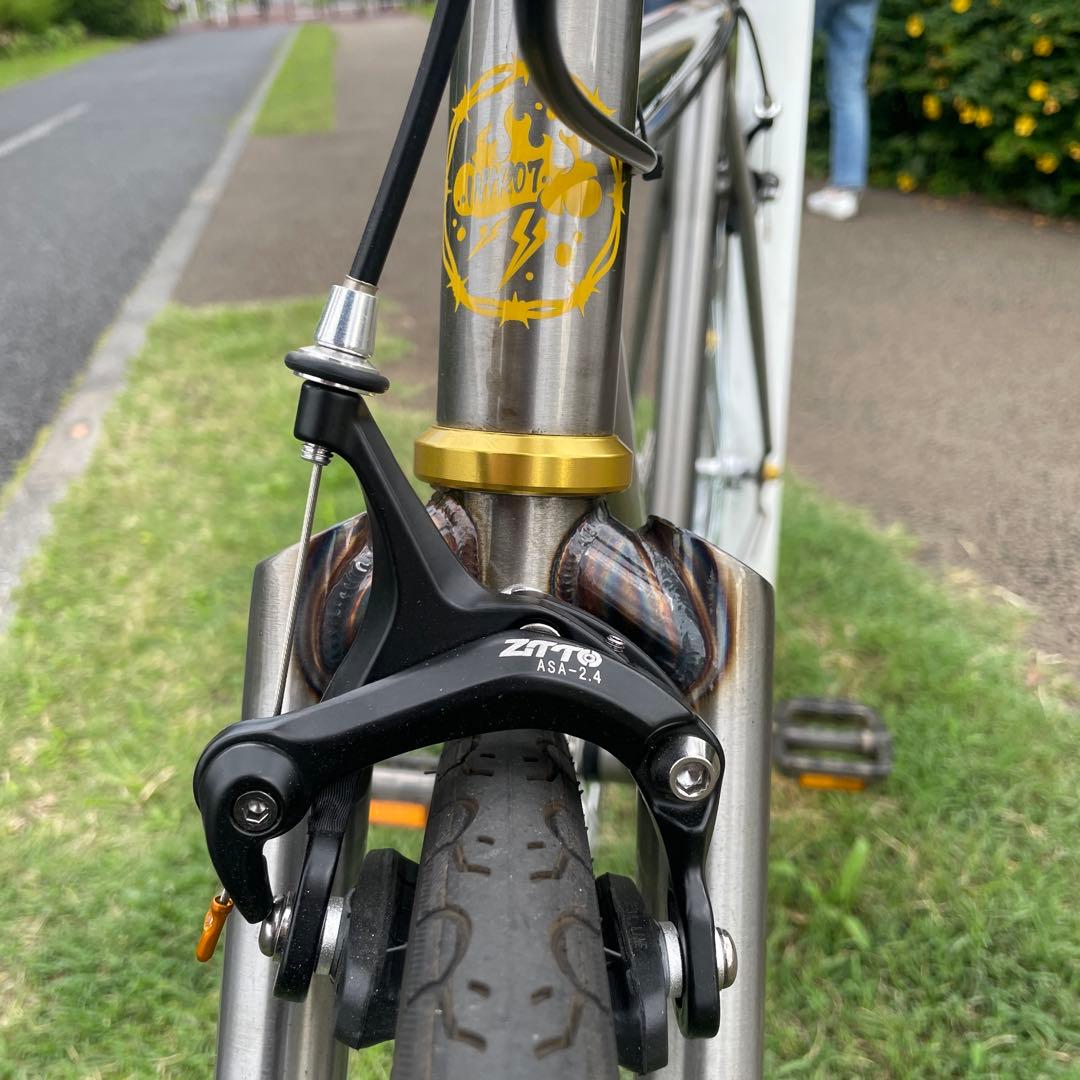 完成車】INTRO7 クロモリフレーム ローカラー シングルギア ピスト