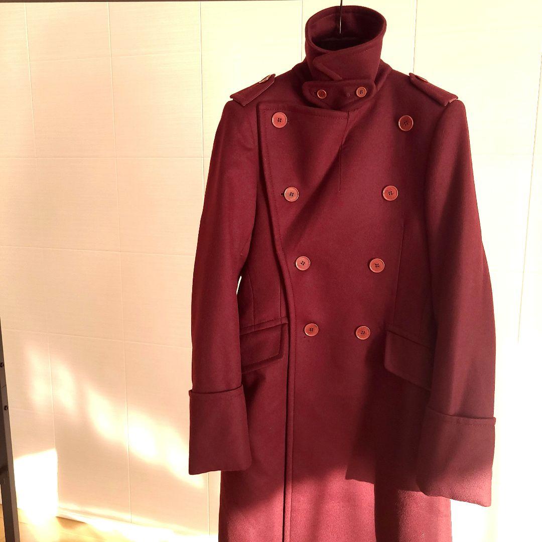 美品17年【BOTTEGA VENETA】ダブルブレスト ロングコート マキシ丈