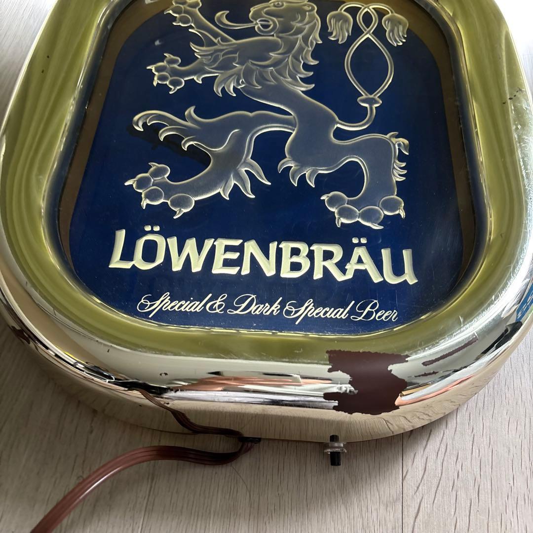 LOWENBRAU レーベンブロイ 電飾看板 ネオン風 ビール バー インテリア
