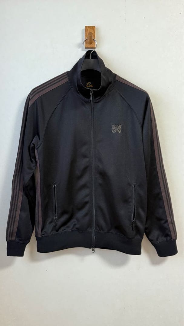ニードルズ トラックジャケット M 黒× ブラウン Needles ニードルズ NEEDLES トラックジャケット ジャージ 24AW Track Jacket