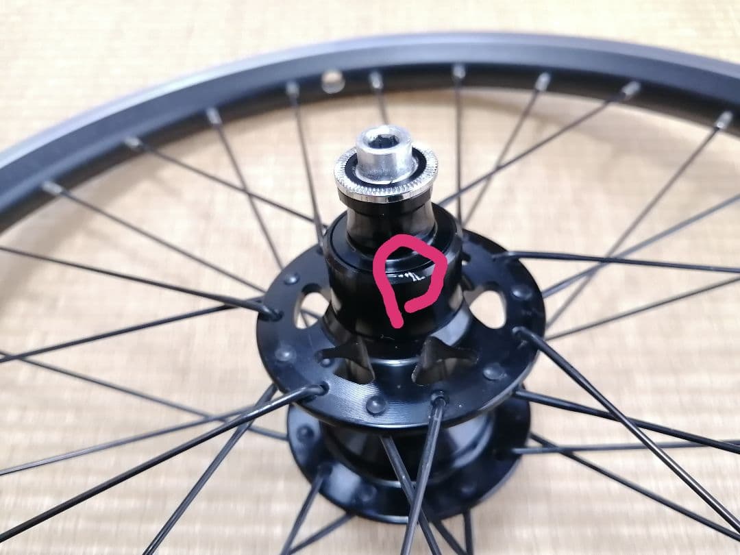 BROMPTON P Line 取り外しリアホイール スーパーライト4速用 美品