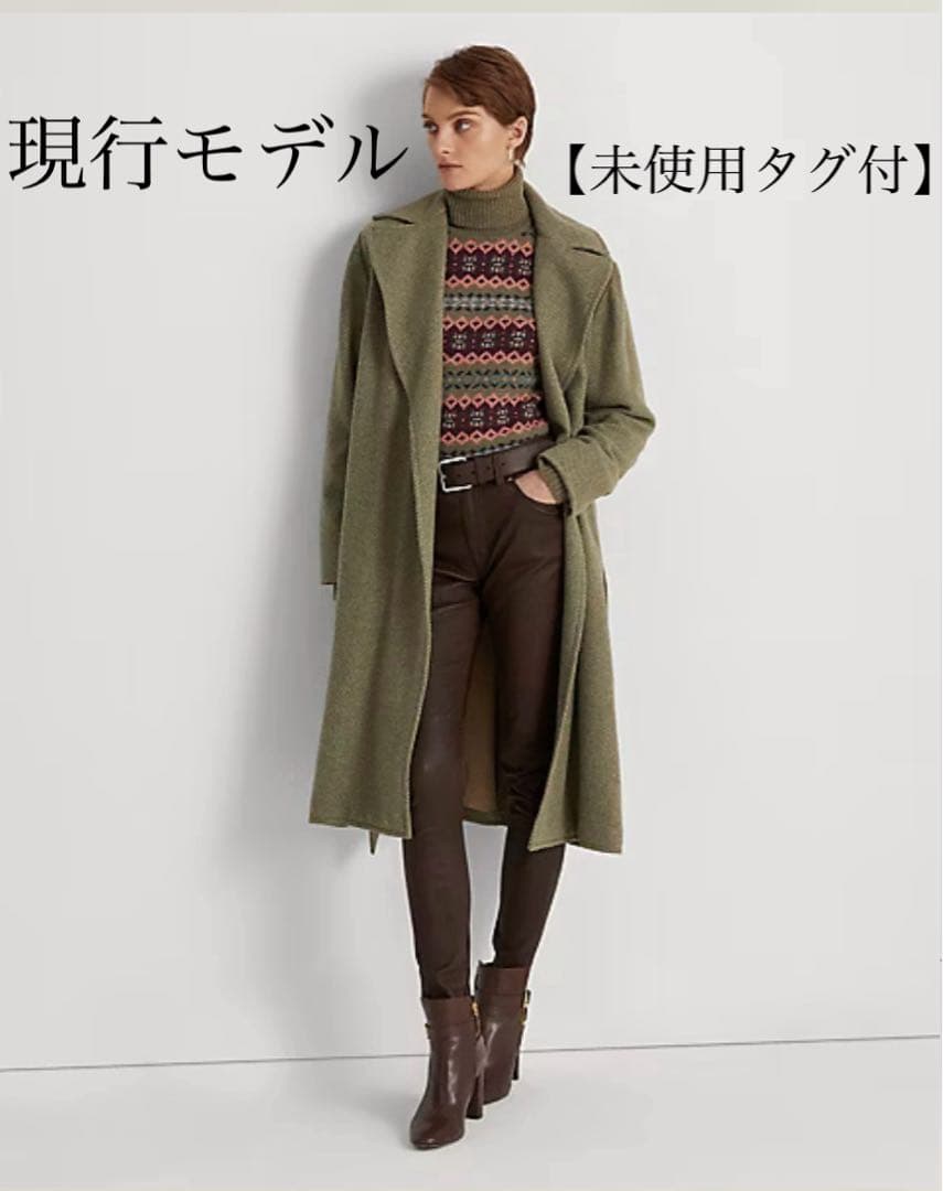 LAUREN RALPH LAUREN 現行モデル 未使用タグ付 ベルト コート ベルテッド ウールブレンド コート （その他アウター）｜LAUREN RALPH