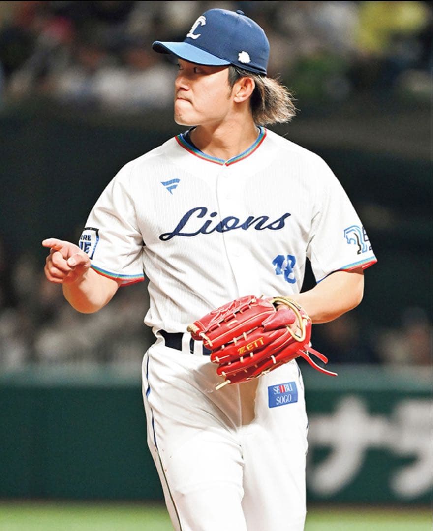 埼玉西武ライオンズ 今井達也 48 75周年記念レプリカユニフォーム XL