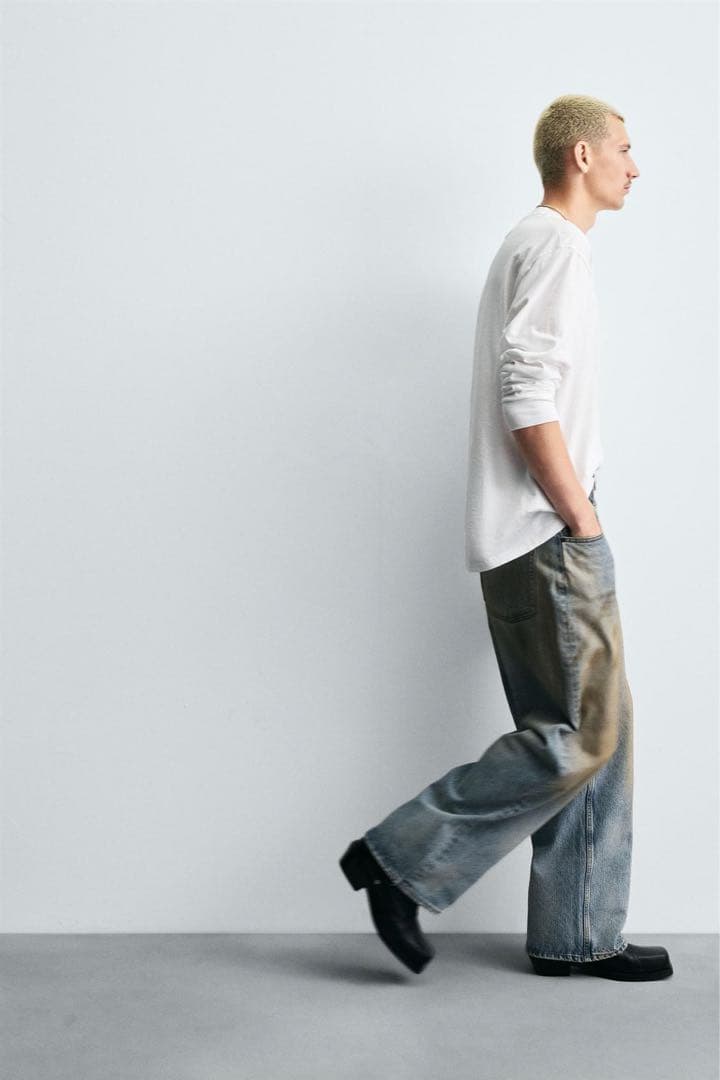 即完品』ZARA デニムバギー Acne studios BAGGY FIT 最高