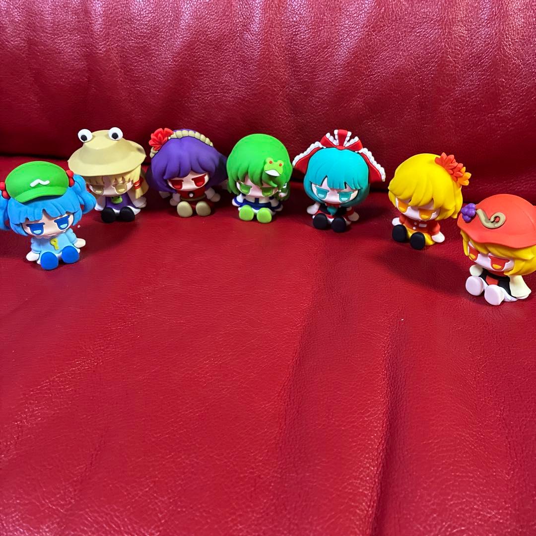東方Project じとっとマスコット フィギュア 7個セット 東方 ちょこ