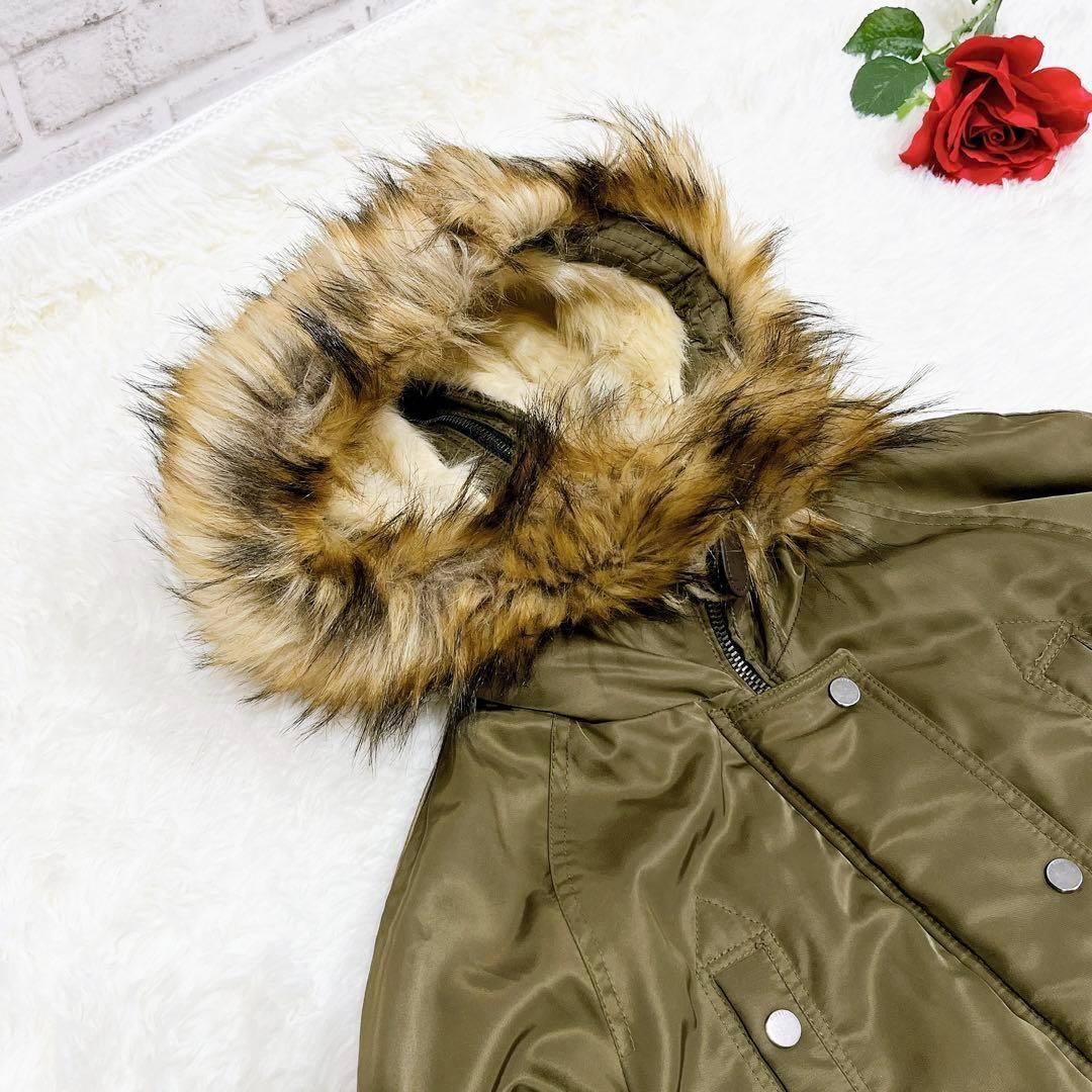 極美品✨ diesel モッズコート ロング ファー カーキ レディース