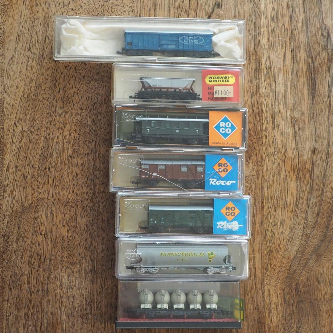 Nゲージ 鉄道模型 Roco NORNBY 、MINITRIX 貨車 6両セット Nゲージ 鉄道模型 Roco NORNBY 、MINITRIX 貨車 6両セット Nゲージ
