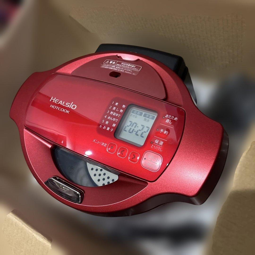 HEALSIO HOTCOOK 自動調理器 レッド SHARP シャープ healsio ヘルシオ ホットクック 無水鍋 レッド 赤 水
