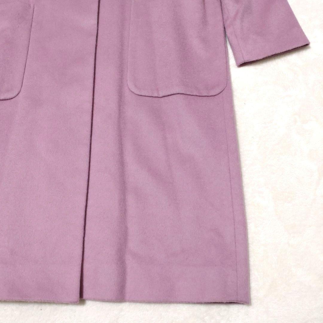 タグ付き未使用】トーナル ビーバーノーカラーガウンコート ウール