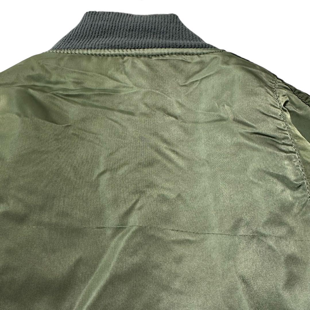90s USA製 ALPHA INDUSTRIES【L】 MA-1 カーキ - メルカリ