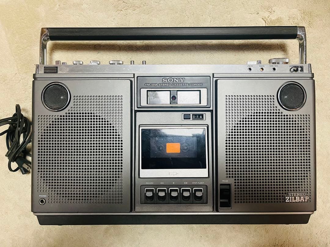 昭和レトロ SONY FM/AM ステレオカセットコーダー ラジカセ - メルカリ