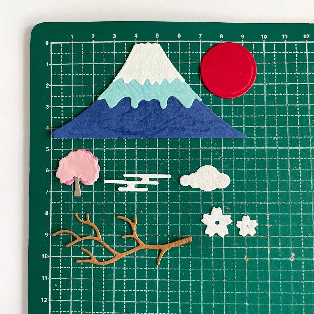 ダイカット クラフトパンチ 富士山(特殊紙・折り紙・色画用紙等