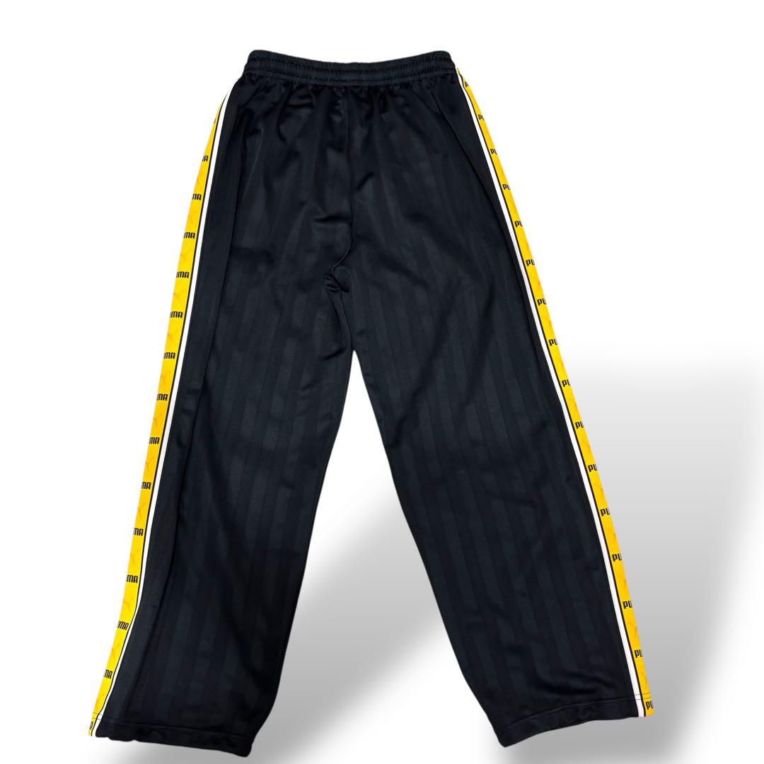 PUMA プーマ 廃盤刺繍口ゴ プージャー Y2K上下セット 黒✕黄 イエロー