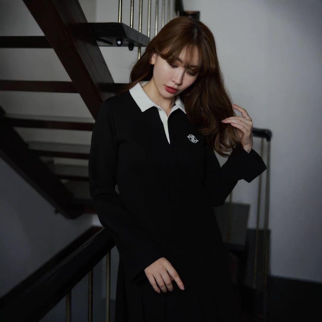 み*う様 Her lip to／Polo Pleated Mini Dress