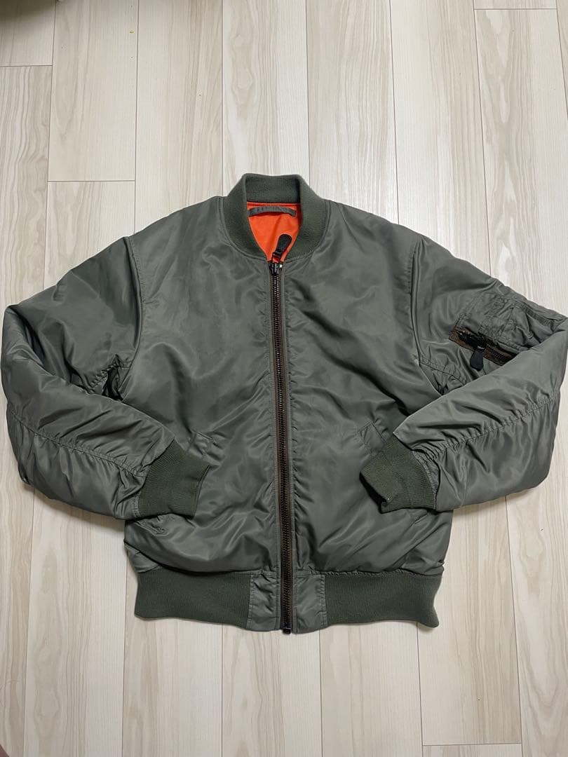 Houston MA-1フライトジャケット Mサイズ オリーブグリーン HOUSTON MA-1ジャケット Mサイズ オリーブグリーン HOUSTON MA-1