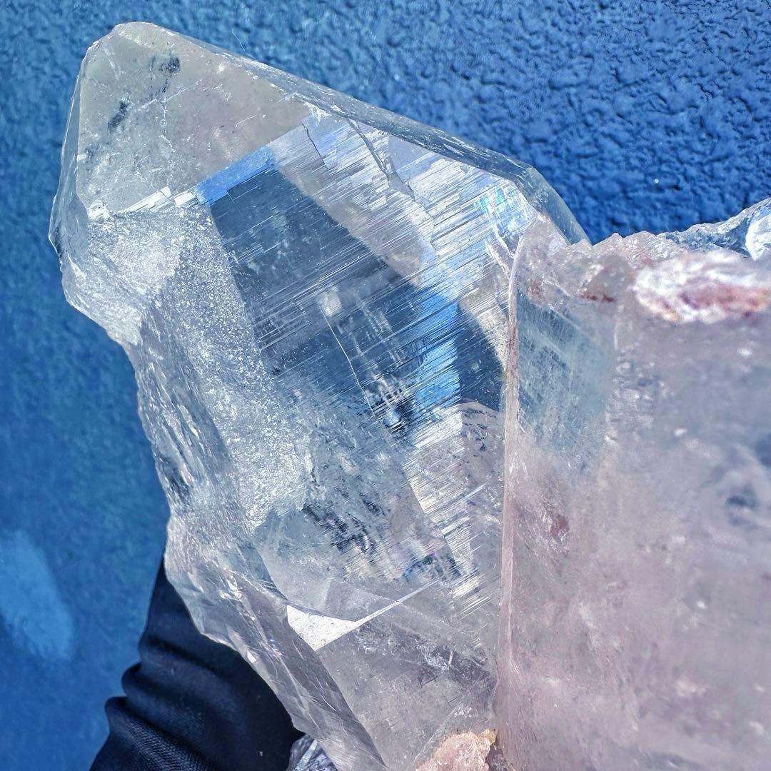 別格高級品 ❗️巨大❗️超強いパワー虹入り☆ヒマラヤ水晶パワーストーン浄化A1455