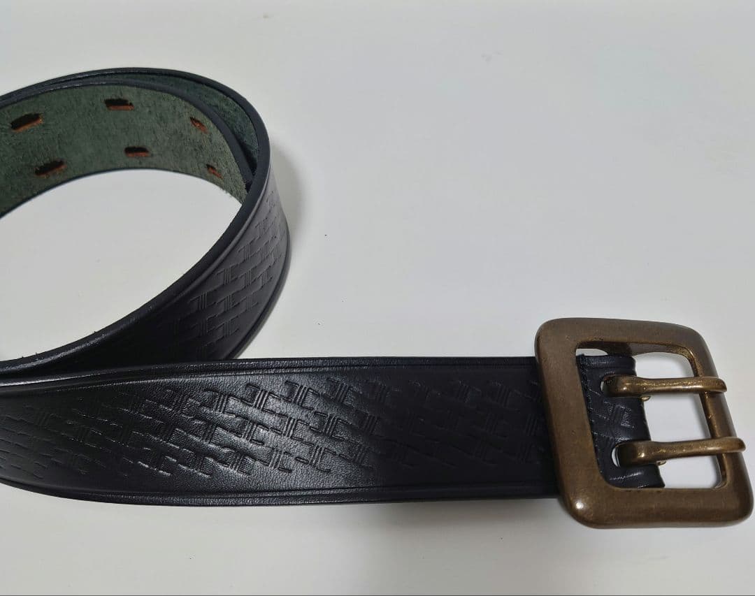 未使用級✨KADOYA カドヤ ダブルピン レザーベルト Lサイズ - メルカリ