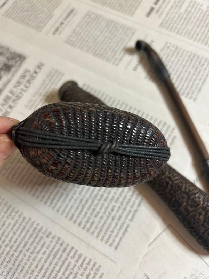 昭和のタバコ入れ 煙管入れ 材質不明 昭和レトロ キセル