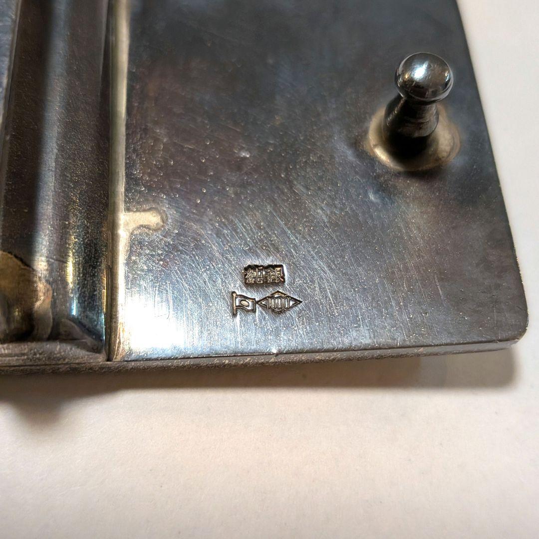 ☆純銀☆49.8g レア レザーベルト 馬 バックル　アンティーク