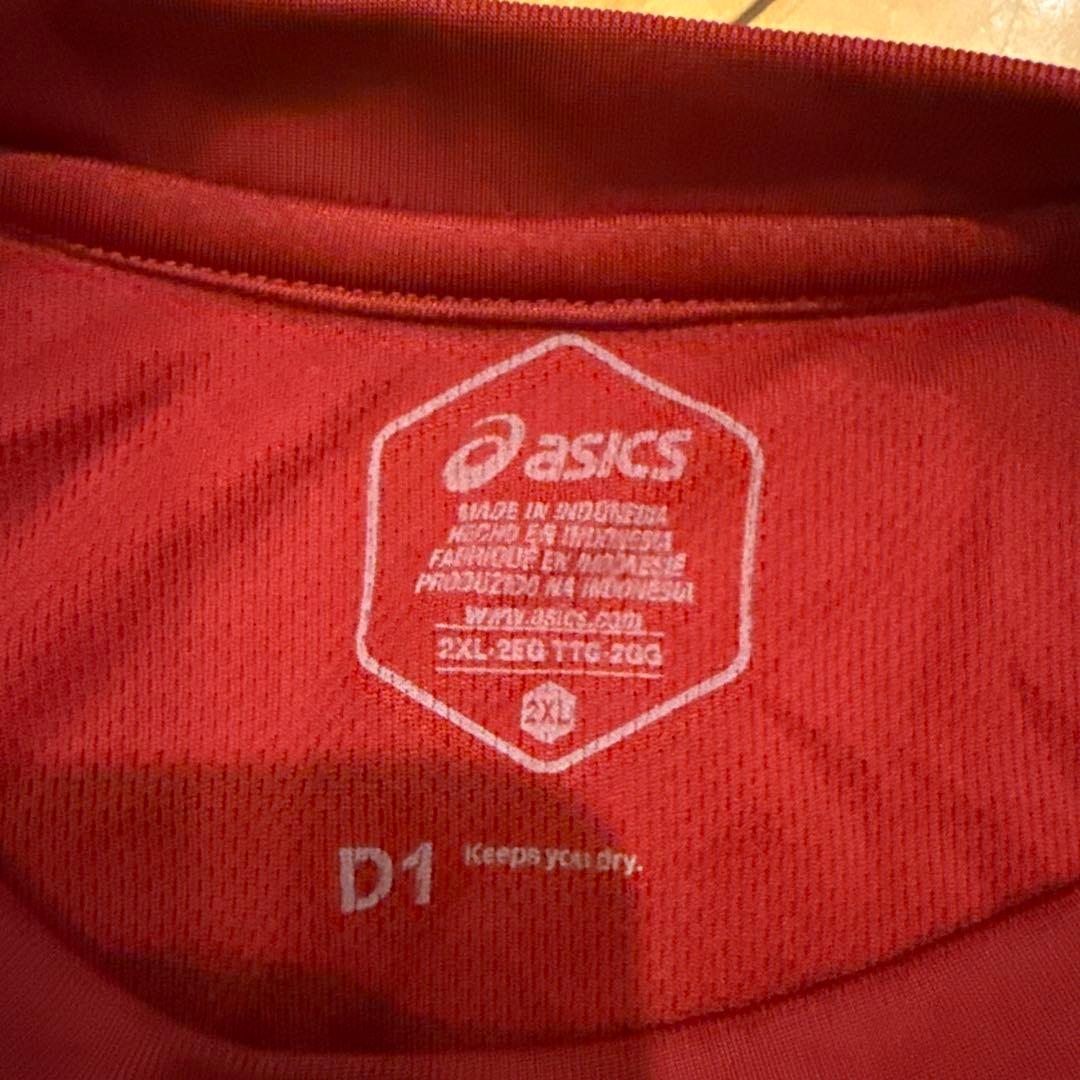 早稲田大学バレーボール 練習着ASICS シャツ 2XL 値下げ可！