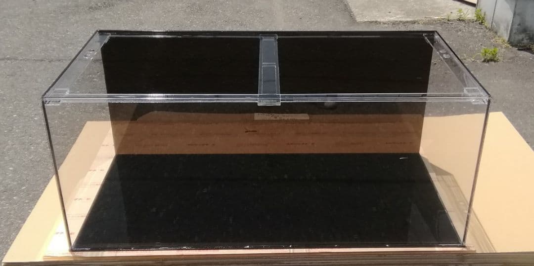アクリル水槽 四面黒 四面10㍉ W120 D60 H45 ワンオフ 佐川発送