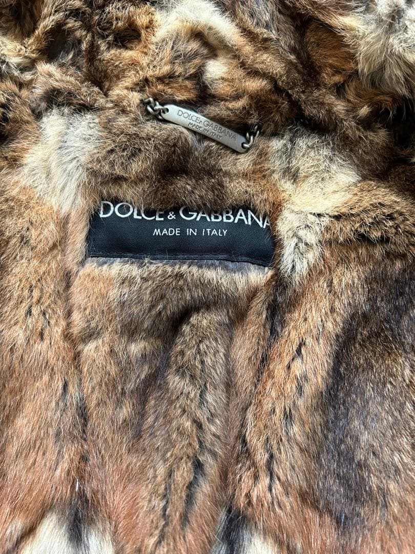Dolce&Gabbana ハムスター ファー デニム ジャケット
