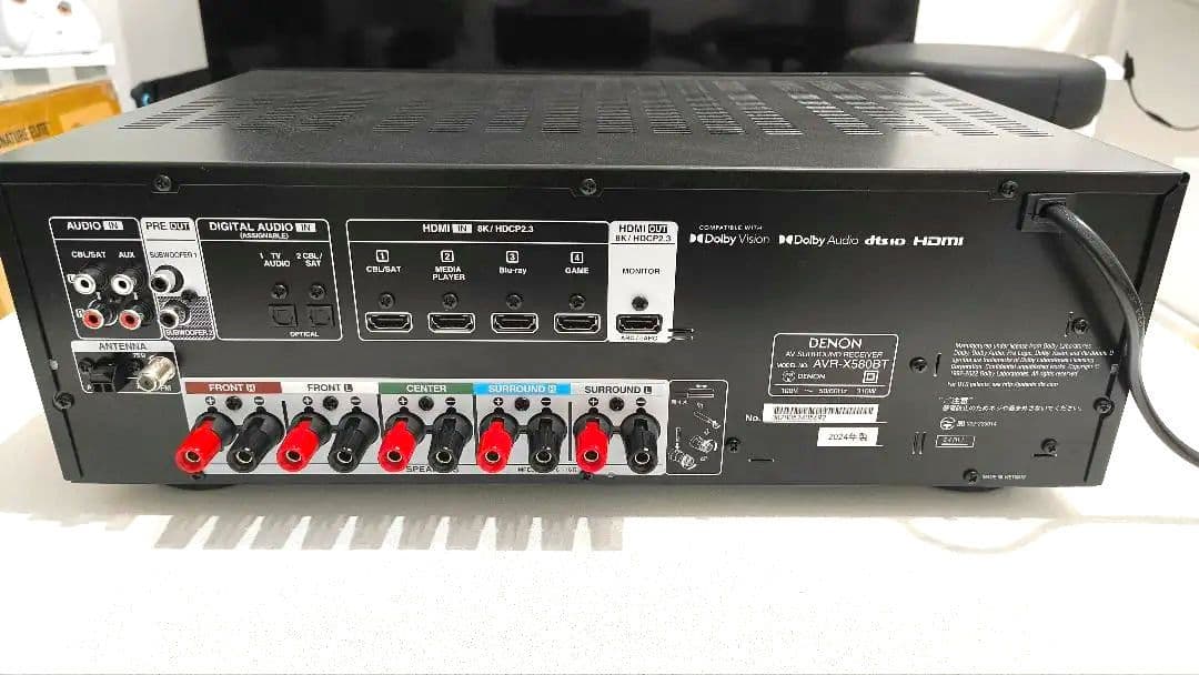 デノン Denon AVR-X580BT 5.2ch AVアンプ
