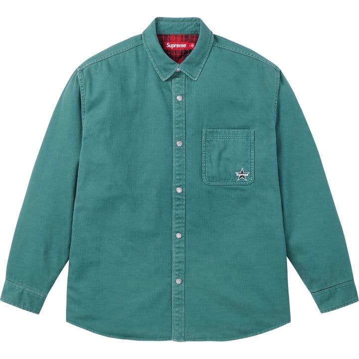 Supreme Quilted Lined Denim Snap Shirt - メルカリ