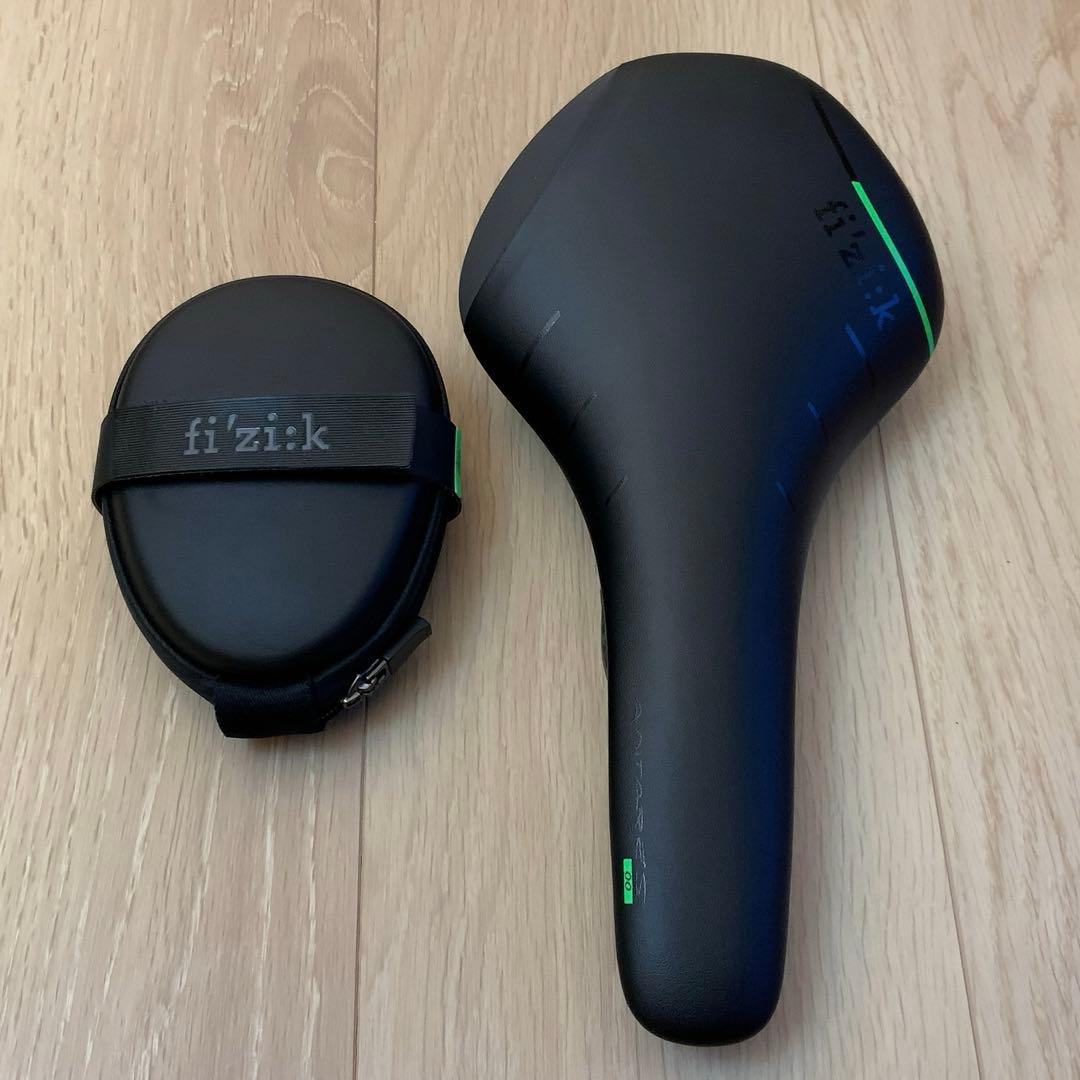 フィジーク ANTARES 00（ブラック/グリーンフルオ）　限定カラー　美品 フィジーク ANTARES VENTO 00 カーボンレール ブラック FIZIK | サドル