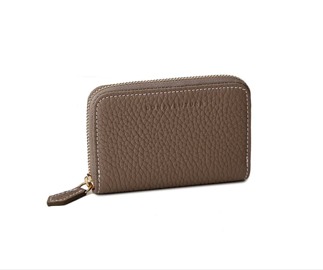 ボナベンチュラキーケース シュリンクレザー エトープ×イエロー BONAVENTURA(ボナベンチュラ)｜【UNISEX】スマートキーケース