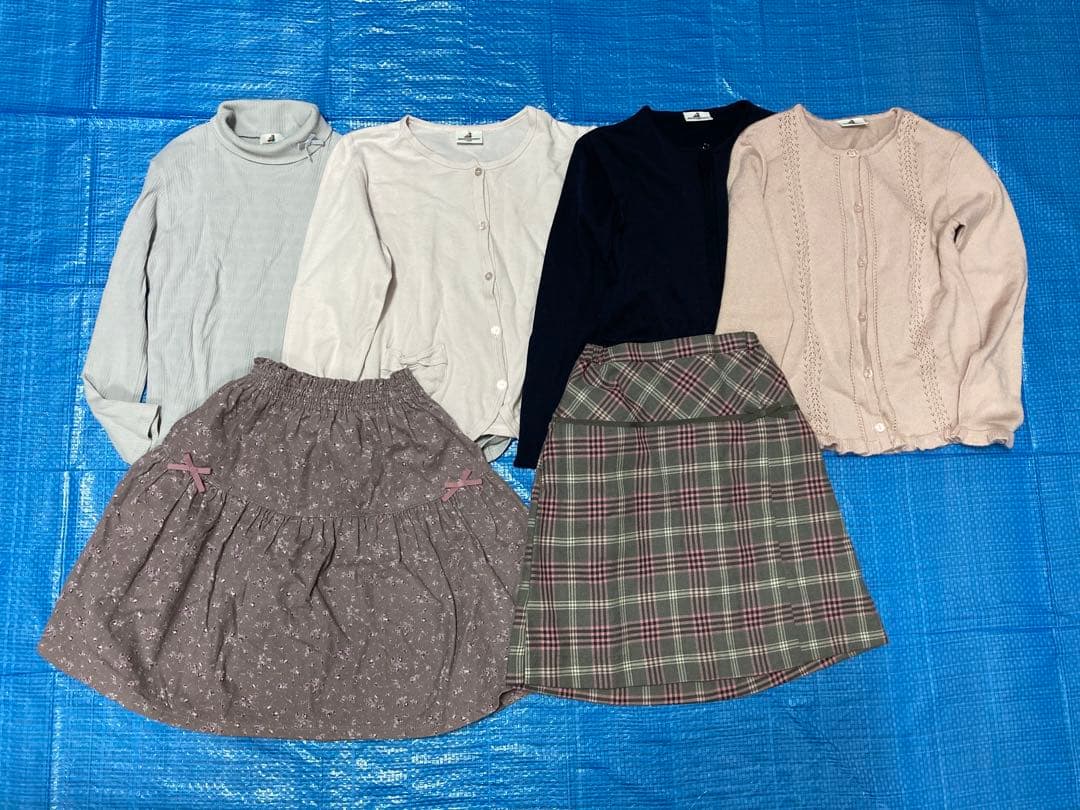 ペアレンツドリーム 140cm ワンピース・スカート・カーディガン等セット