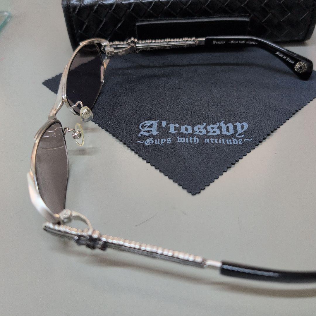 A'rossby 925シルバー サングラス ブラック 美品209251103