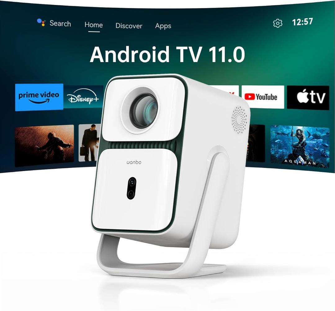 2025新規・Android TV 11.0搭載】 プロジェクター 天井