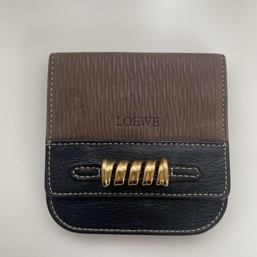LOEWE レザーケース ブラウン・ブラック iphone17/16 ケース ロエベ iphone ケース ブランド メンズ loewe