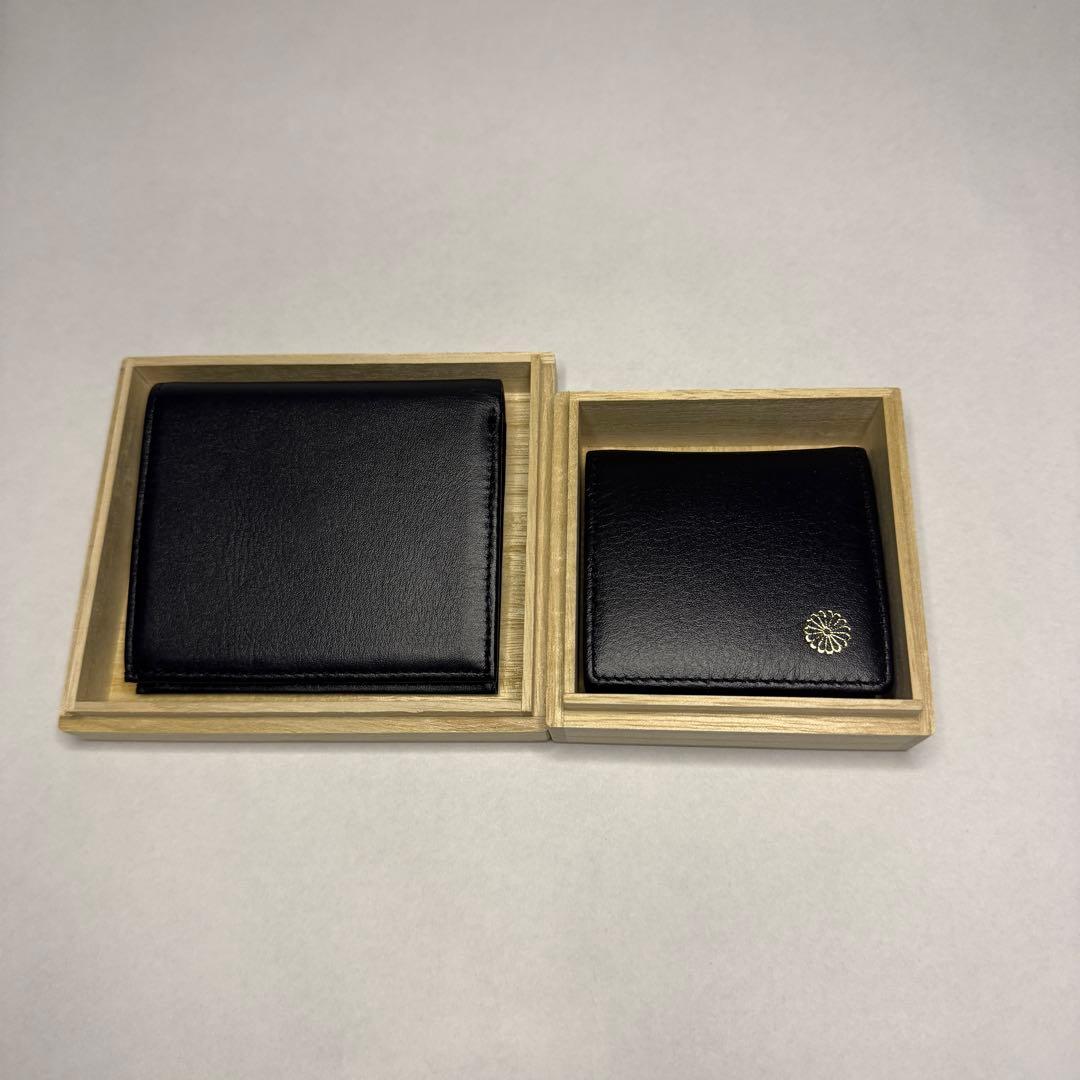 皇居 財布 二つ折 黒 ブラック 小銭入れ 新品未使用 - メルカリ