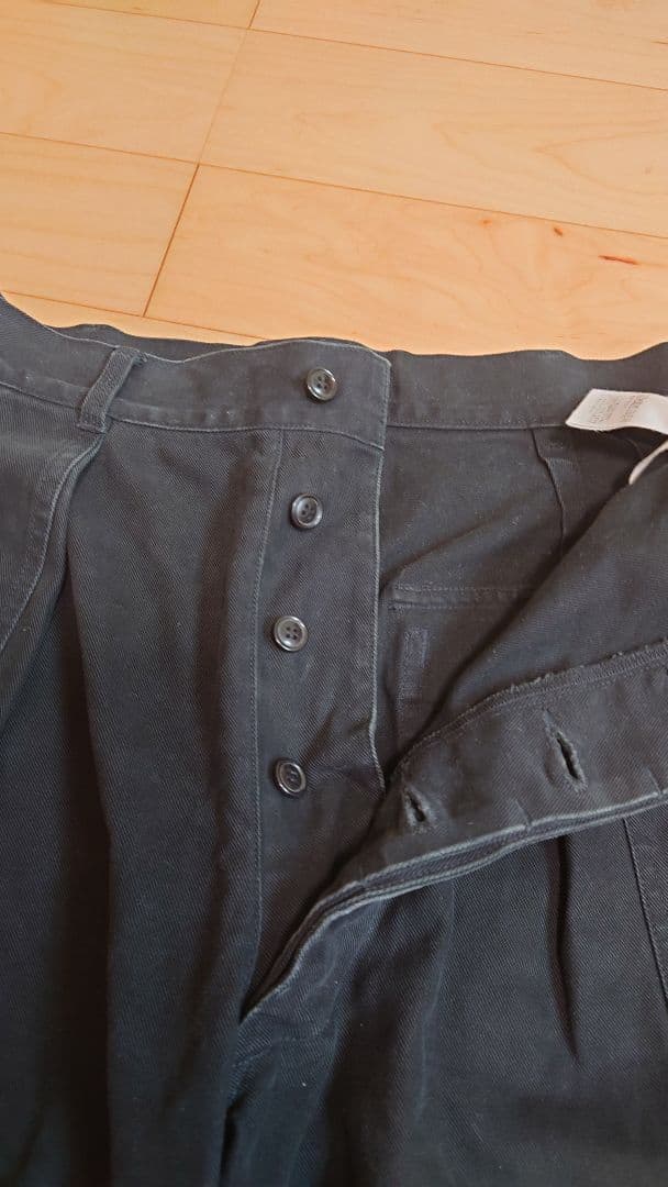 24SS a.presse USAF Hemmed Bottoms black1