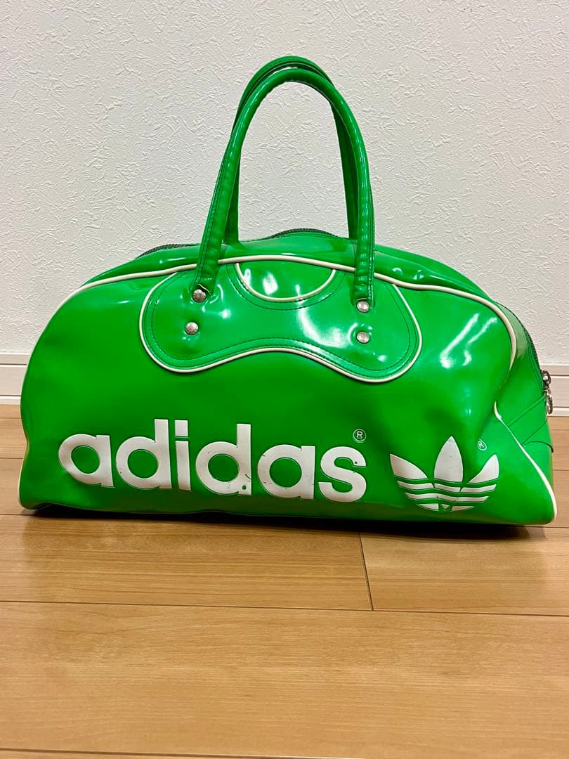 アディダス ボストンバッグ エナメル adidas ビンテージ 80s デサント