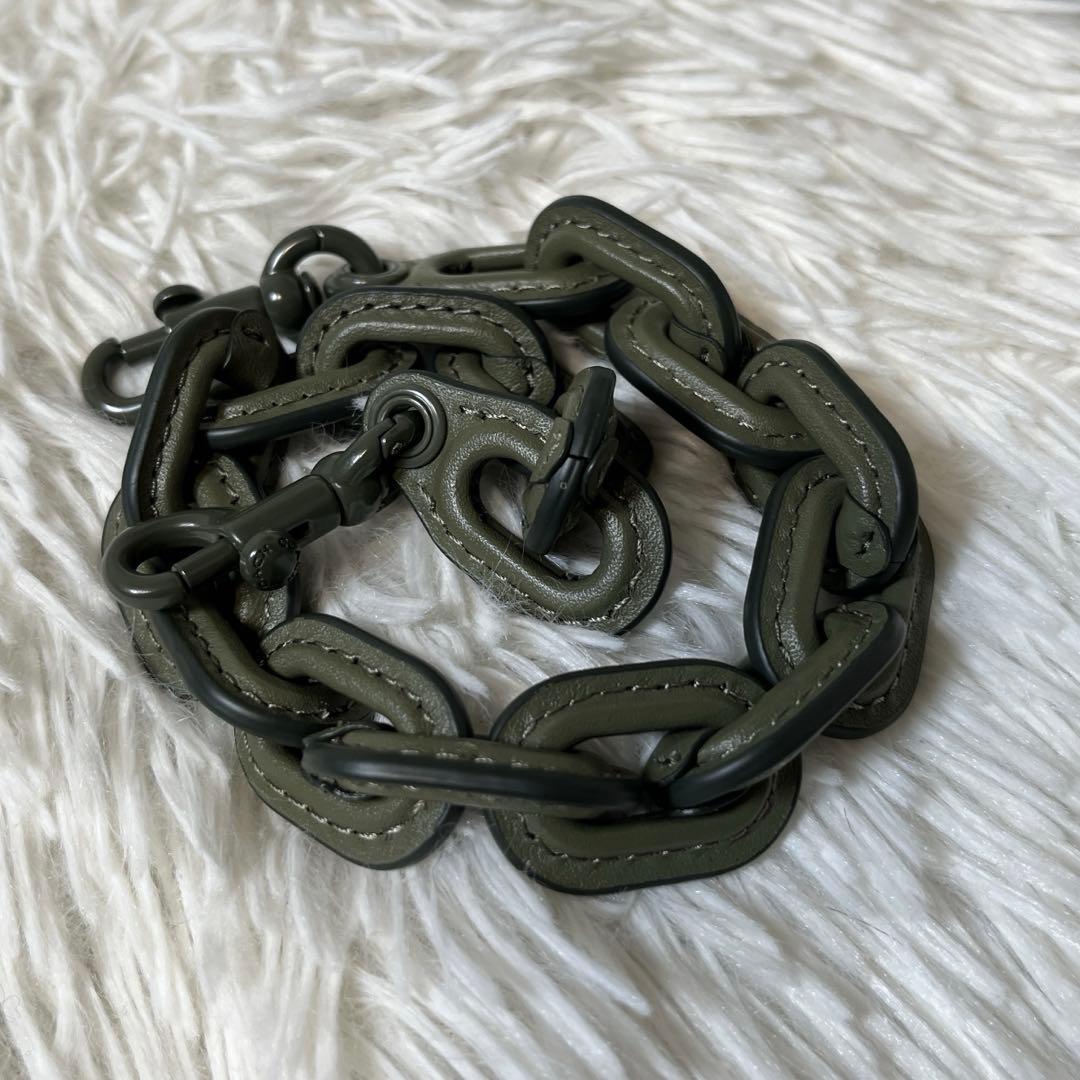 極美品】コーチ カメラバッグ カーキ チャーターフラップクロスボディ