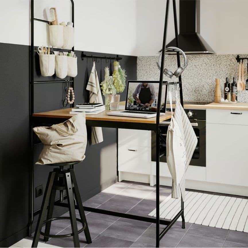 《送料込》IKEA ホーヴェルード テーブル 事務机 作業机 デスク 北欧家具