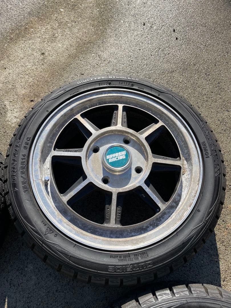 ハヤシレーシング 14インチ 5.5J オフセット45 PDC114.3 4本