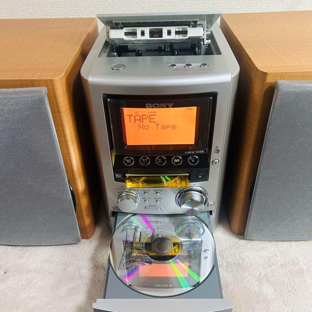 SONY CMT-M3 シルバー MDコンポ 作動OK! 付属品完備