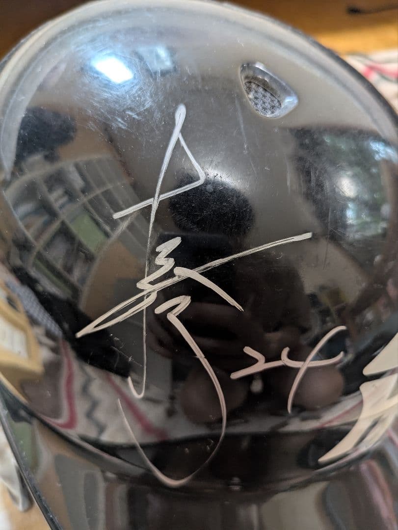 ぴ*ん様 【値段交渉可】阪神タイガース 24 桧山進次郎 実使用直筆サイン