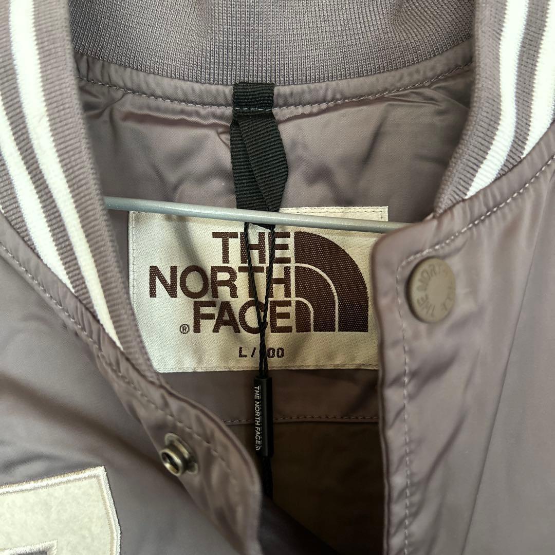 L＊ベージュ ブラウン＊スタジャン ジャケット MA-1＊ノースフェイス