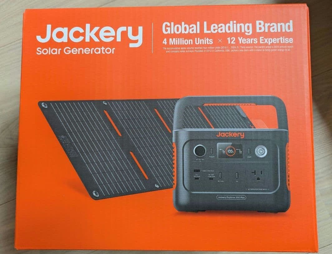 【新品・未開封】ジャクリ ポータブル電源 300 Plus 40W Mini Jackery Solar Generator 300 Plus 40W Mini ポータブル電源ソーラー