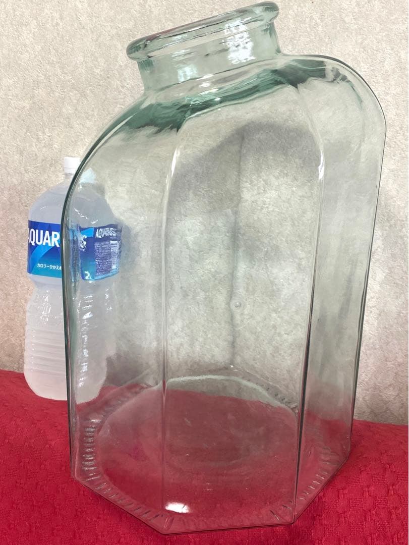 ガラス瓶　花瓶　デミジョン　特大　　　　　　　イタリア製　気泡　バブル　容器 デミジョンボトル D | ironmonger