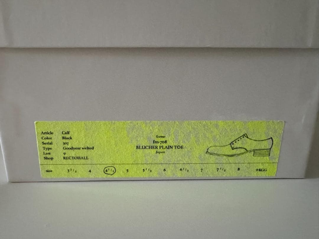 0112 最終値下げ 美品formeフォルメblucher plain toe - メルカリ