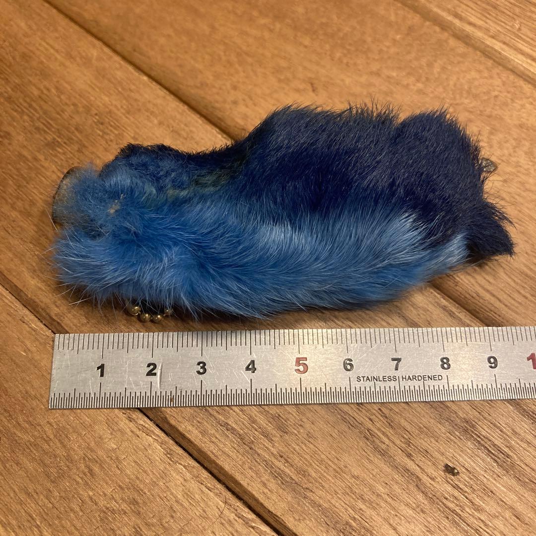 USA製 ビンテージラビットフットキーチェーン ラッキーチャーム